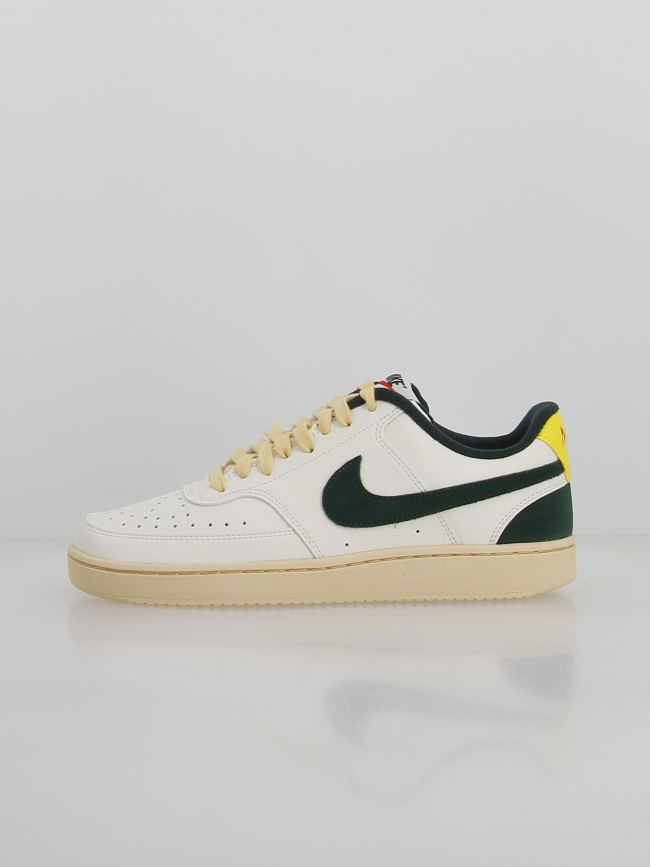 Baskets court vision blanc vert homme - Nike