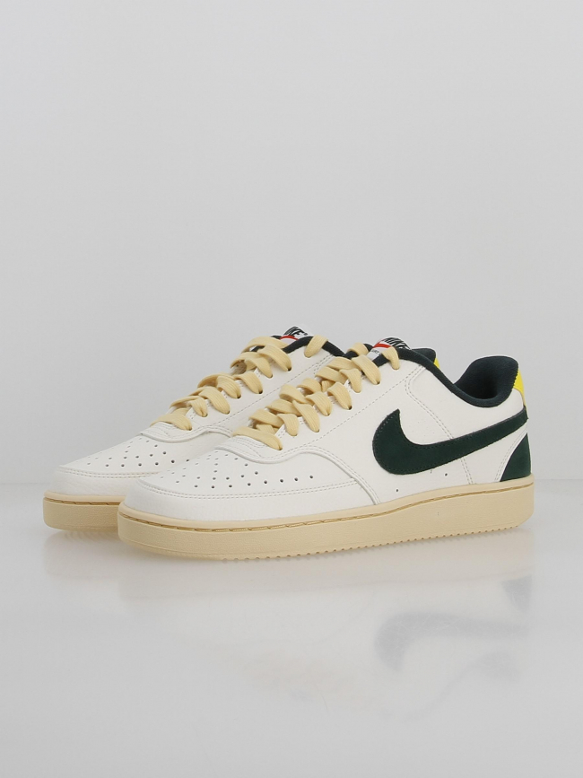 Baskets court vision blanc vert homme - Nike