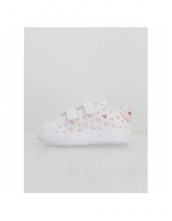 Baskets à scratch advantage cf cœur blanc fille - Adidas