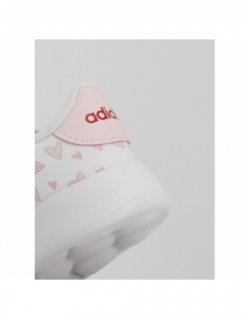 Baskets à scratch advantage cf cœur blanc fille - Adidas