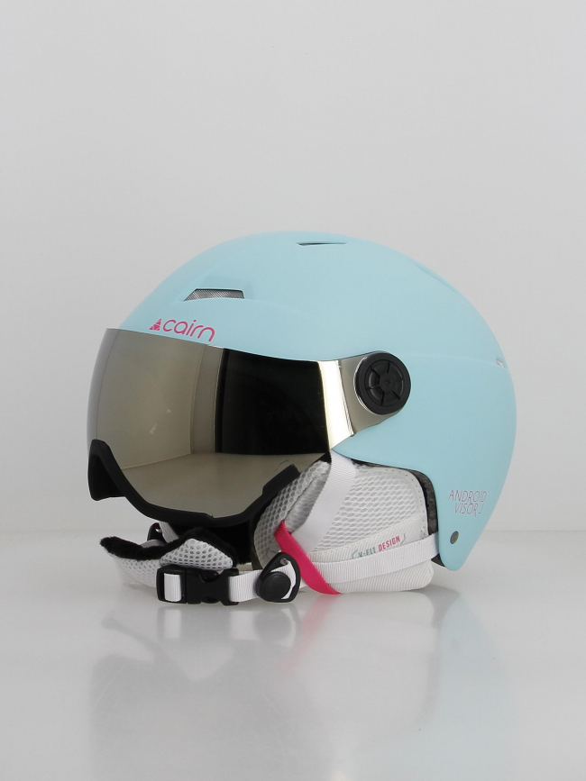 Casque de ski visière android visor bleu enfant - Cairn