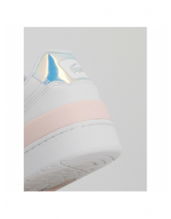 Baskets t-clip holographique blanc femme - Lacoste