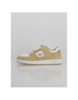 Baskets court cage blanc beige homme - Lacoste