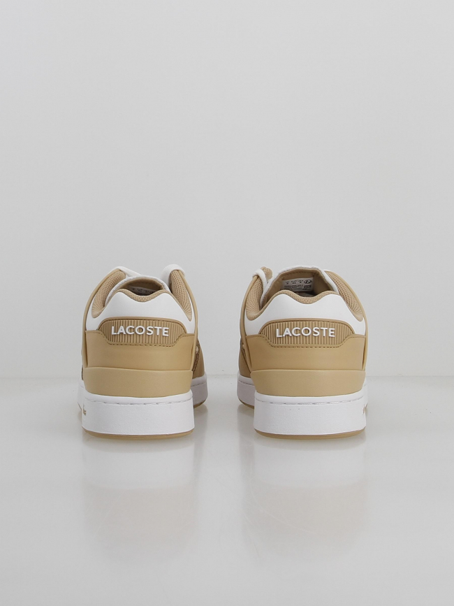 Baskets court cage blanc beige homme - Lacoste