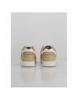 Baskets court cage blanc beige homme - Lacoste