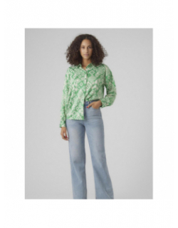 Chemisier gema gida imprimés vert femme - Vero Moda