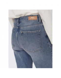 Jean droit emily stretch bleu gris femme - Only