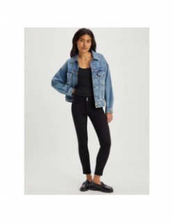 Jean 711 skinny double bouton noir femme - Levi's