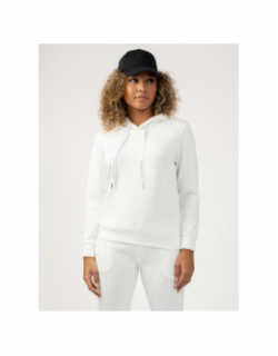 Sweat à capuche uni daphni blanc femme - Sun Valley