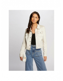 Veste légère suédine grami beige femme - Morgan