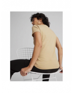 T-shirt essential animal beige femme - Puma