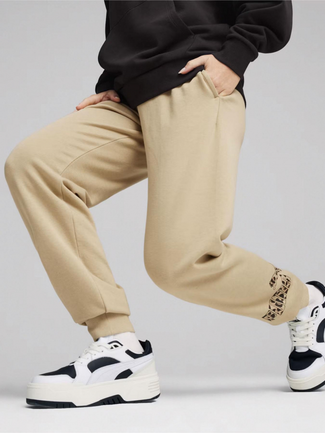 Jogging essential animal beige femme - Puma
