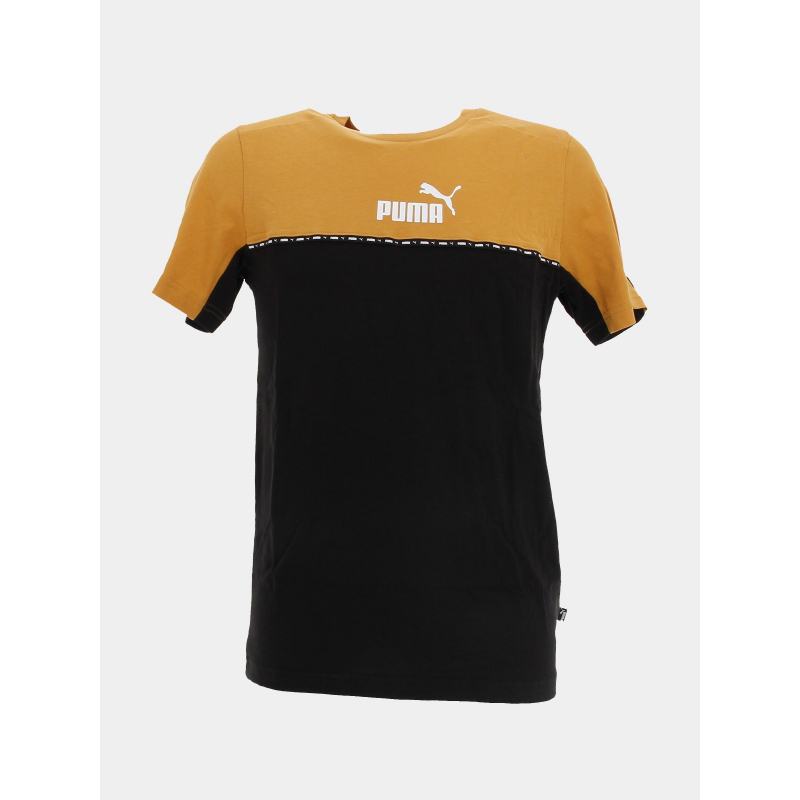 T-shirt essential noir/orange homme - Puma