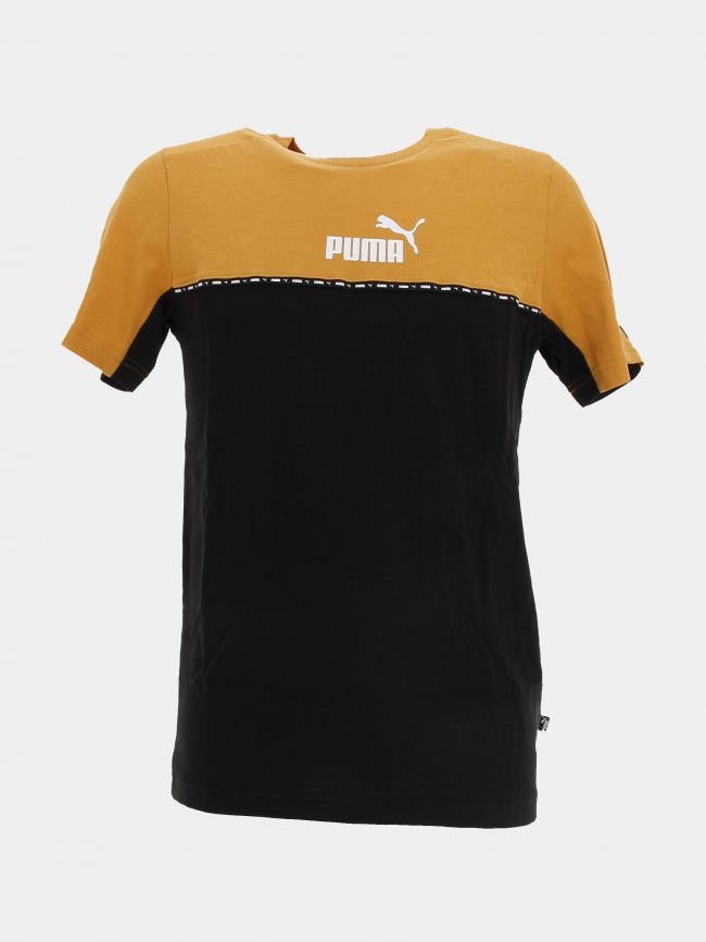 T-shirt essential noir/orange homme - Puma