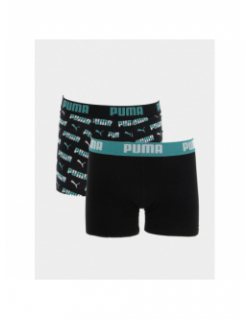 Pack 2 boxers basix printed noir garçon - Puma