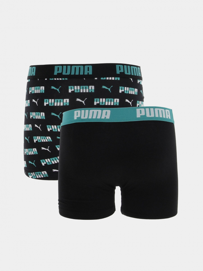 Pack 2 boxers basix printed noir garçon - Puma