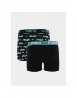 Pack 2 boxers basix printed noir garçon - Puma