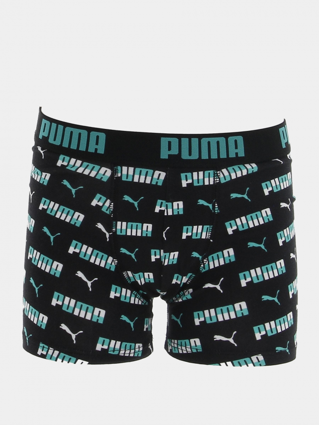 Pack 2 boxers basix printed noir garçon - Puma