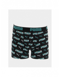 Pack 2 boxers basix printed noir garçon - Puma