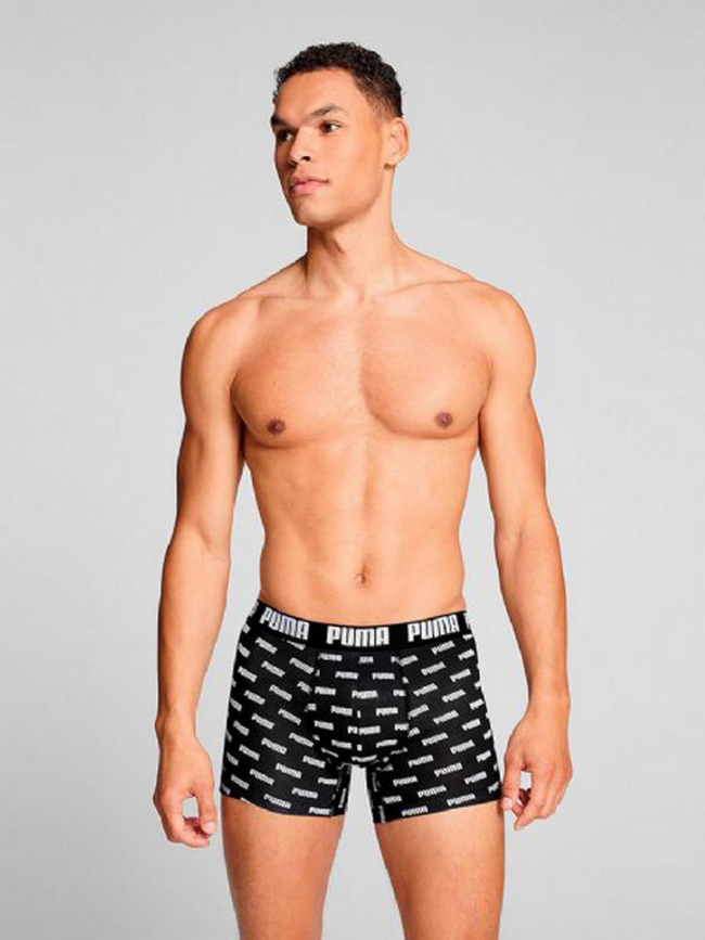 Pack 2 boxers aop noir homme - Puma