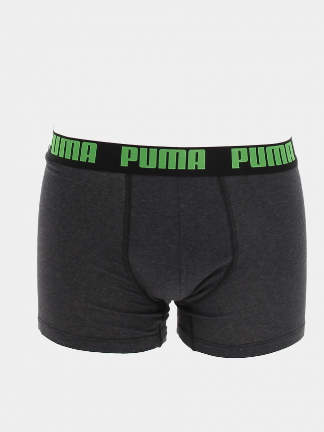 Pack 2 boxers basic noir/vert homme - Puma