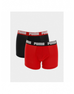 Pack 2 boxers basic noir/rouge homme - Puma