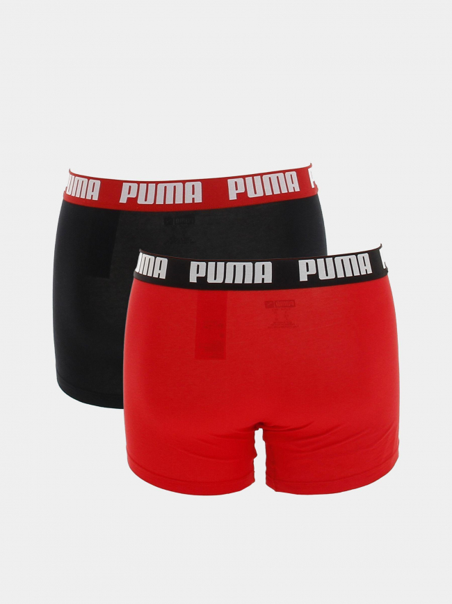 Pack 2 boxers basic noir/rouge homme - Puma