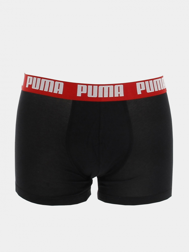 Pack 2 boxers basic noir/rouge homme - Puma