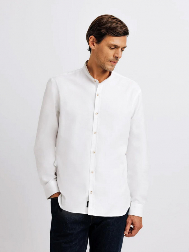 Chemise manches longues kyvo blanc homme - Izac