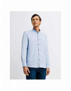 Chemise manches longues kyvo bleu homme -Izac