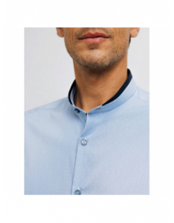 Chemise manches longues kyvo bleu homme -Izac