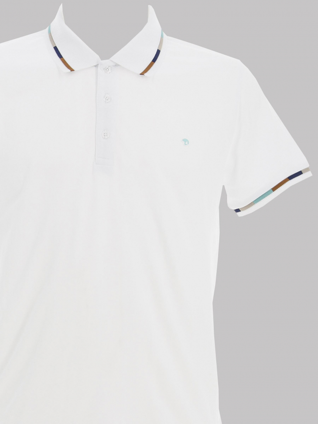 Polo gandil blanc homme - Benson & Cherry