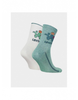 Pack 2 paires de chaussettes graphic cactus blanc/vert - Levi's