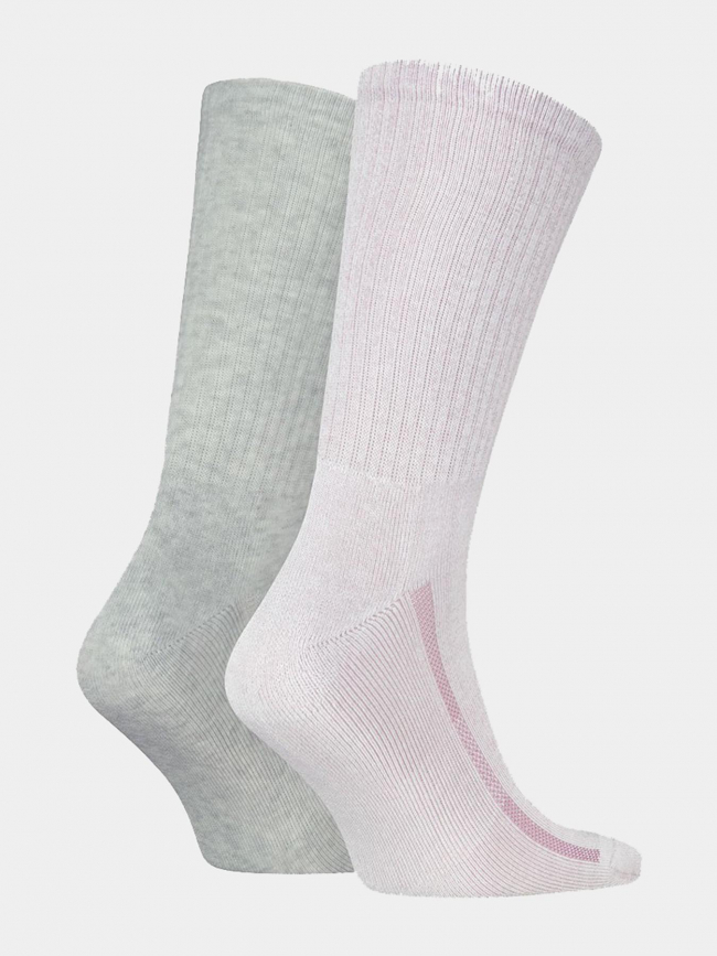 Pack 2 paires de chaussettes graphic rose/gris - Levi's