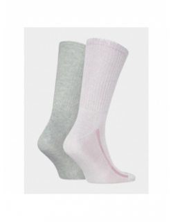 Pack 2 paires de chaussettes graphic rose/gris - Levi's