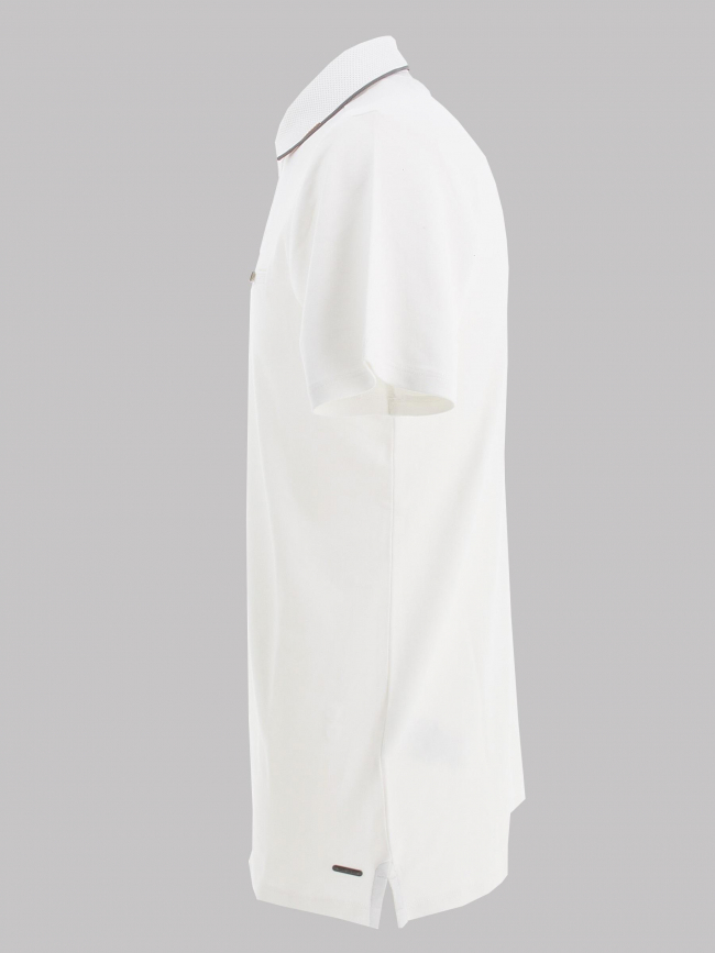 Polo milio uni blanc homme - Teddy Smith