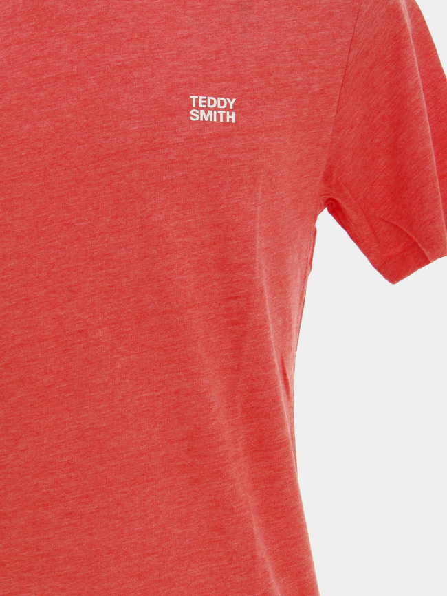 T-shirt the tee rouge corail homme - Teddy Smith