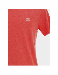 T-shirt the tee rouge corail homme - Teddy Smith