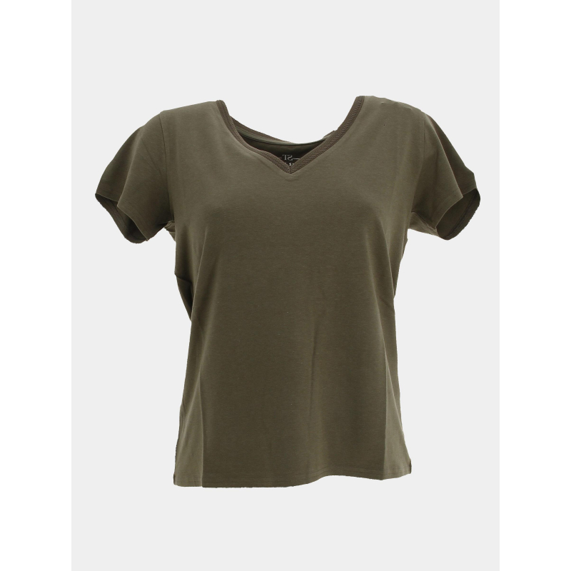 T-shirt mia kaki femme - Teddy Smith