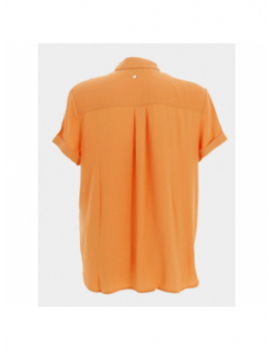 Chemise manches courtes ellie orange femme - Teddy Smith