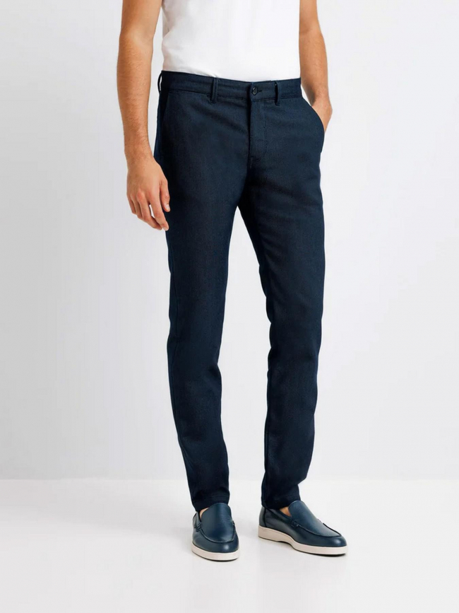 Pantalon slim perry bleu marine homme - Izac