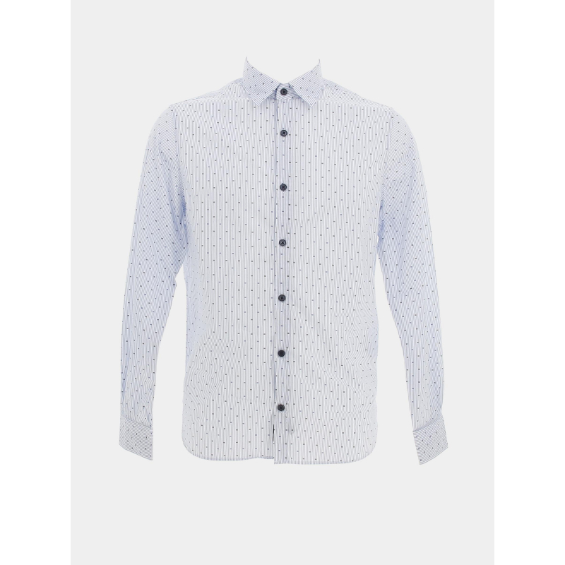 Chemise manches longues keno bleu homme - Izac