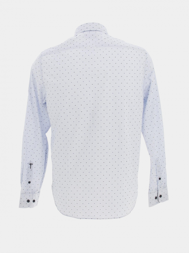 Chemise manches longues keno bleu homme - Izac