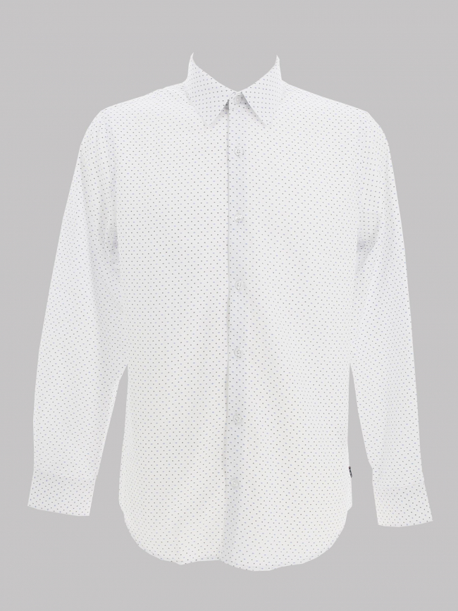 Chemise manches longues martin imprimé blanc homme - Izac