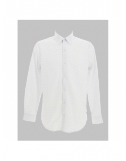 Chemise manches longues martin imprimé blanc homme - Izac