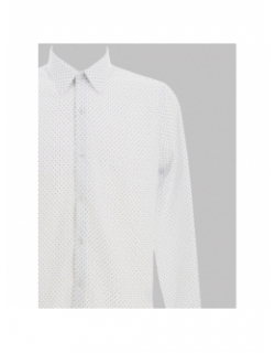 Chemise manches longues martin imprimé blanc homme - Izac