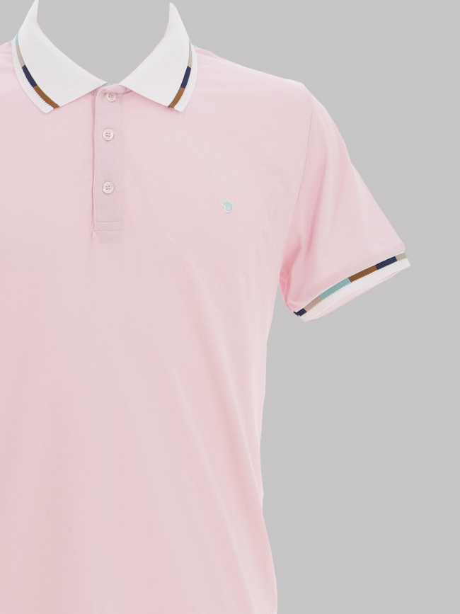 Polo gandil rose homme - Benson & Cherry