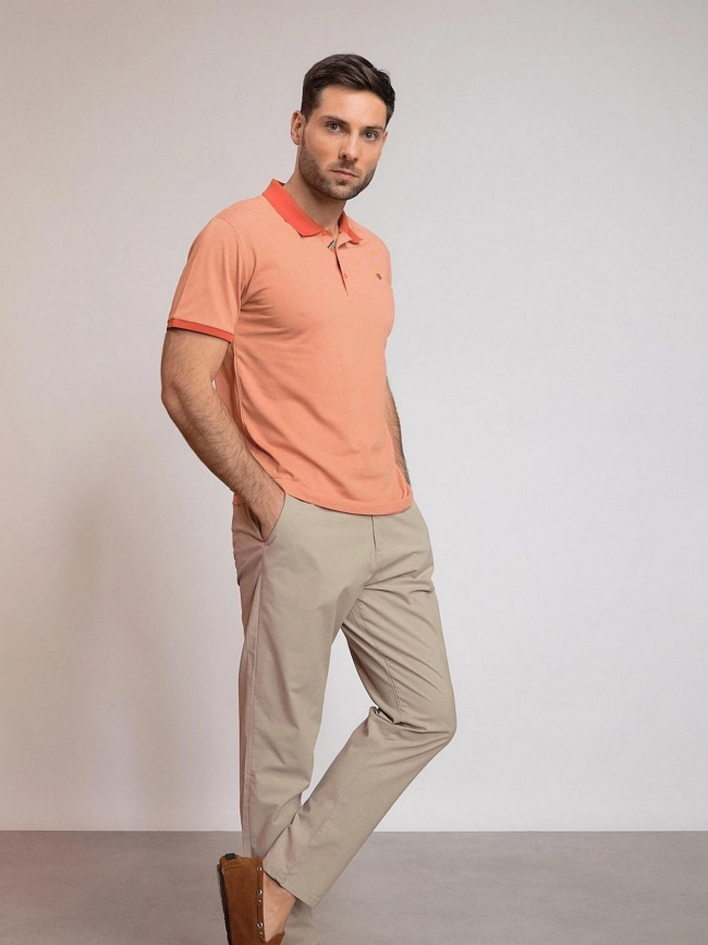 Polo grimeca orange homme - Benson & Cherry