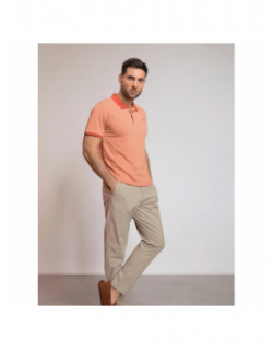 Polo grimeca orange homme - Benson & Cherry