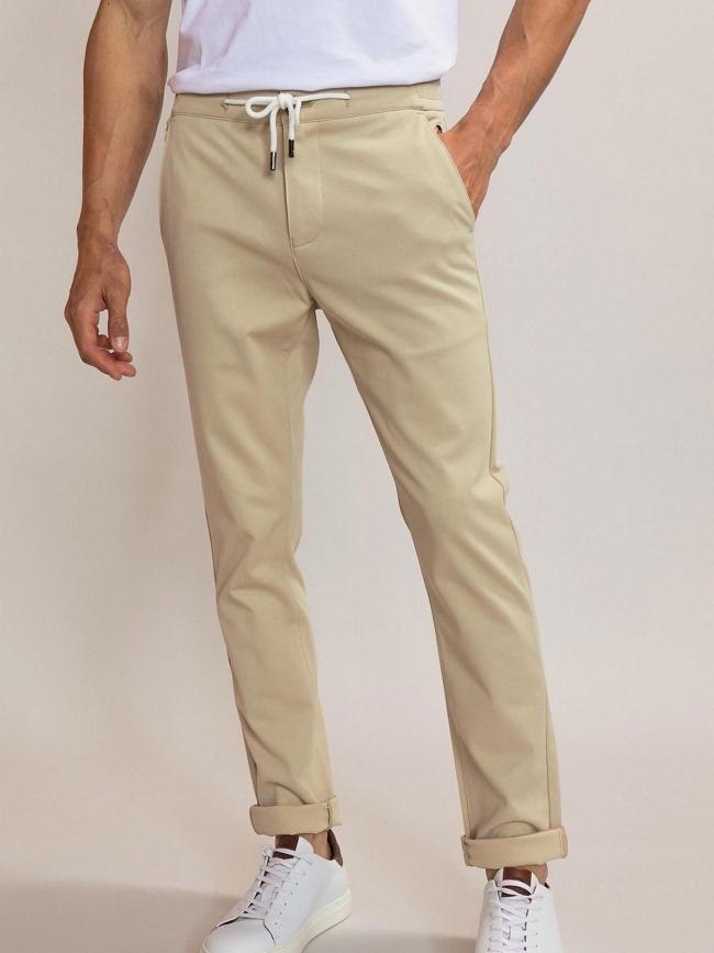 Pantalon tapered jonski beige homme - Benson & Cherry